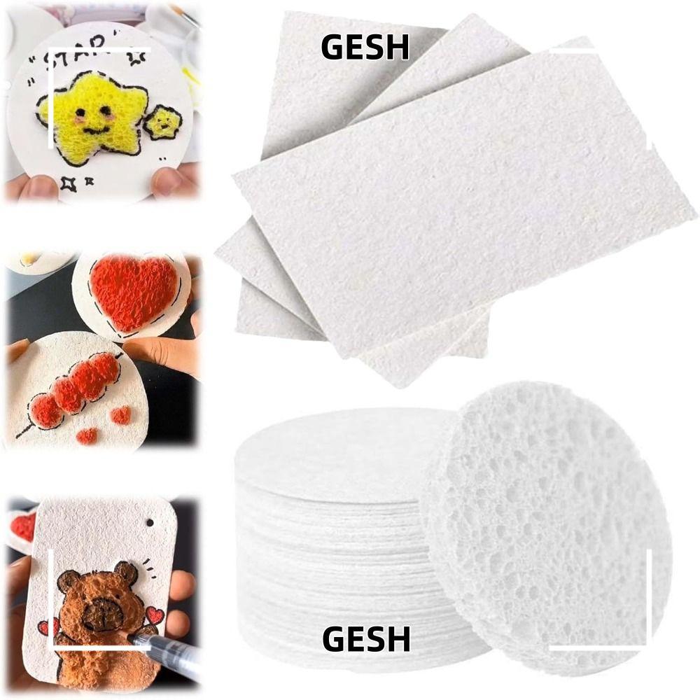 GESH 10 ชิ้น Puffy Texture กระดาษ, งานฝีมือโฟม Texture ภาพวาดกระดาษ, Creative ของเล่นเพื่อการศึกษา M