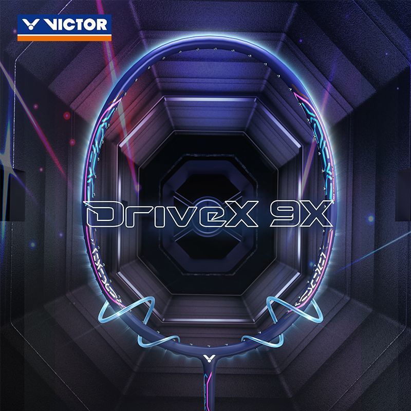 Victor Victor Victor ไม้แบดมินตันชุดควบคุม Professional เกรดคาร์บอนเต็มแร็กเก็ตเดี่ยว Balanced Full 