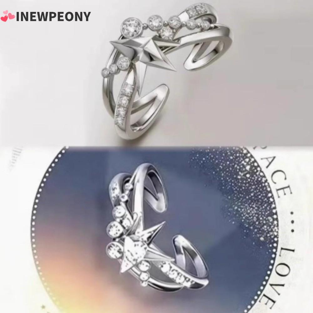 INEWPEONY Love And Deepspace Ring, แหวนแต่งงานทองแดง Xavier, ของขวัญ Caleb Zayne Rafayel แหวนปรับได้
