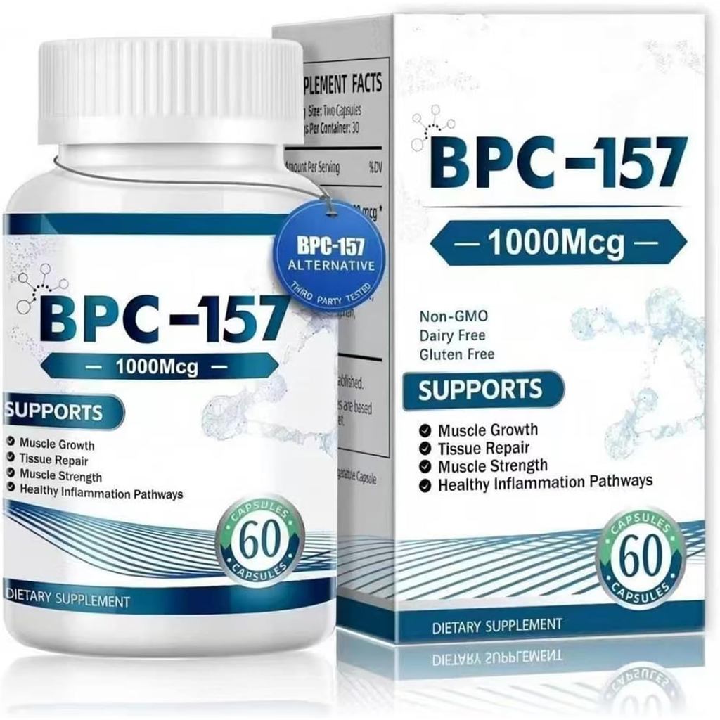 BPC 157 Peptide Capsules 1000mcg – BPC 157 Peptides อาหารเสริม, Non-GMO & Gluten Free, BPC 157 Pepti