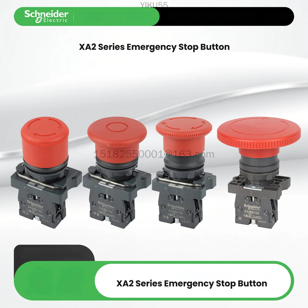 Schneider ไฟฟ้า XA2AS542/ES642/ES442 XA2AT42 หัวเห็ดปุ่มหยุดฉุกเฉิน 22 มม.