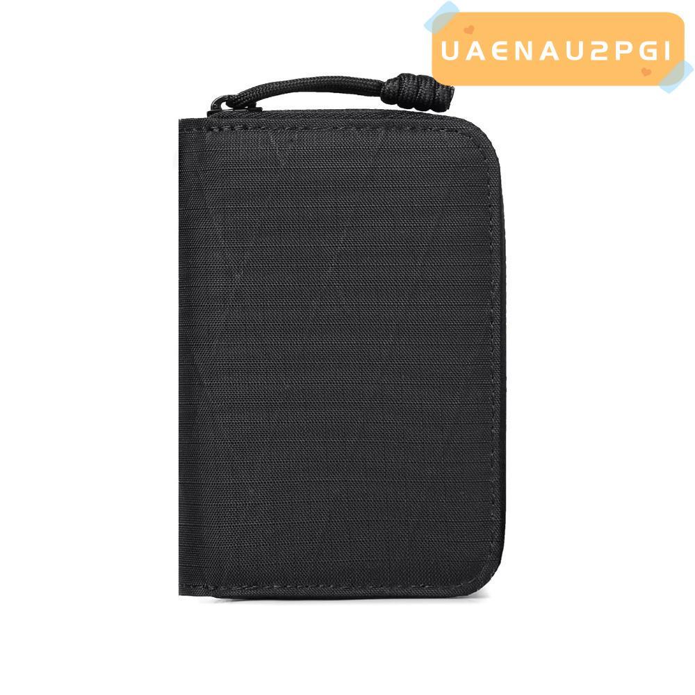 UAENAU2PG1 Rfid Wallet, Trend Youth Multi-card Slot กระเป๋าใส่เหรียญขนาดเล็ก, Retro Zipper Key Card 