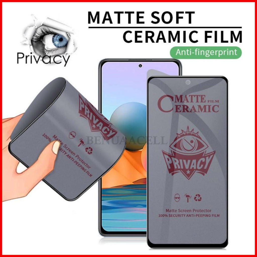 CERAMIC SPY MATTE ANTI GLARE สําหรับ XIAOMI REDMI NOTE 15 PRO 15 PRO PLUS NOTE 14 NOTE 13 NOTE 13 PR