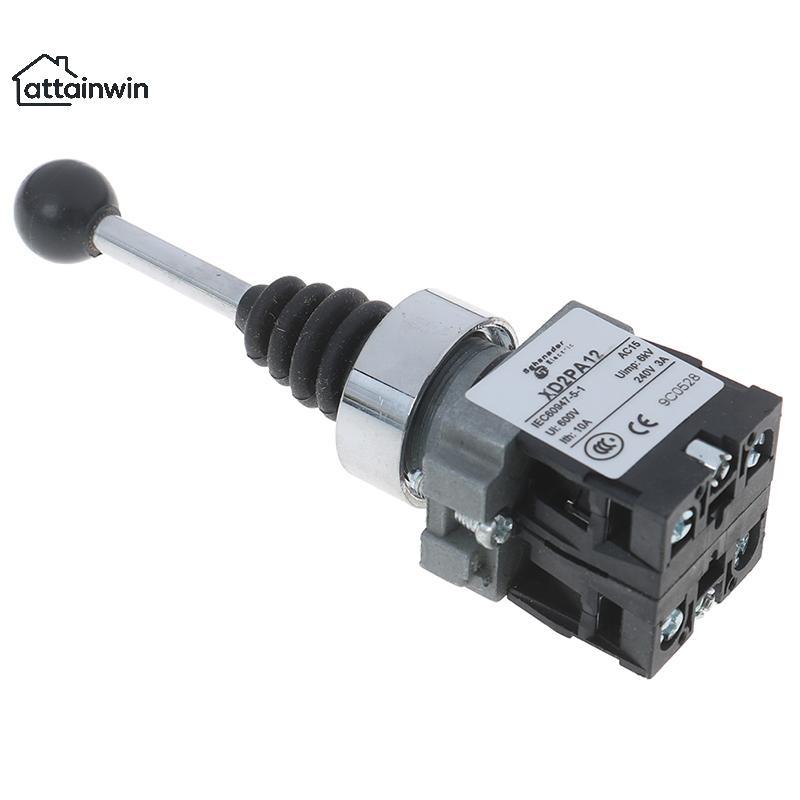 Attainwin 1 PC 2NO 2 ตําแหน่ง roer สวิทช์ XD2-PA12 XD2-PA22 joysti controllers สวิทช์ th