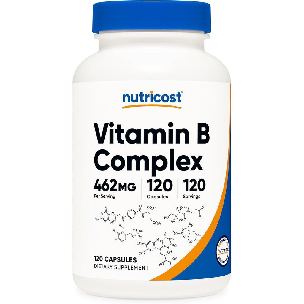 Nutricost Vitamin B Comlex วิตามิน462mg,120Capsule-Vitamin C-Energy Multivitamin M4T3