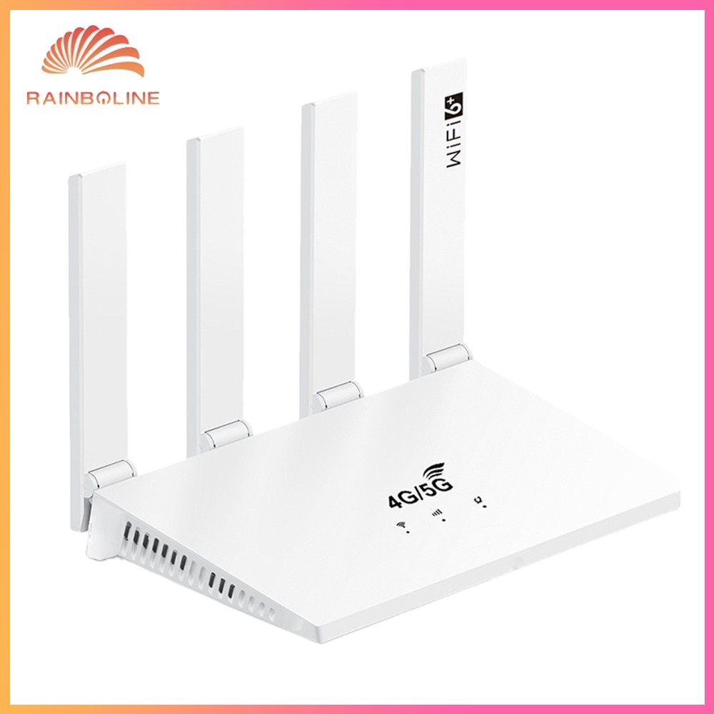 ฝน❤  เราเตอร์ 4G LTE พร้อม WiFi 6, สล็อต SIM EU Band 300Mbps Wireless CPE สําหรับเครือข่ายภายในบ้าน