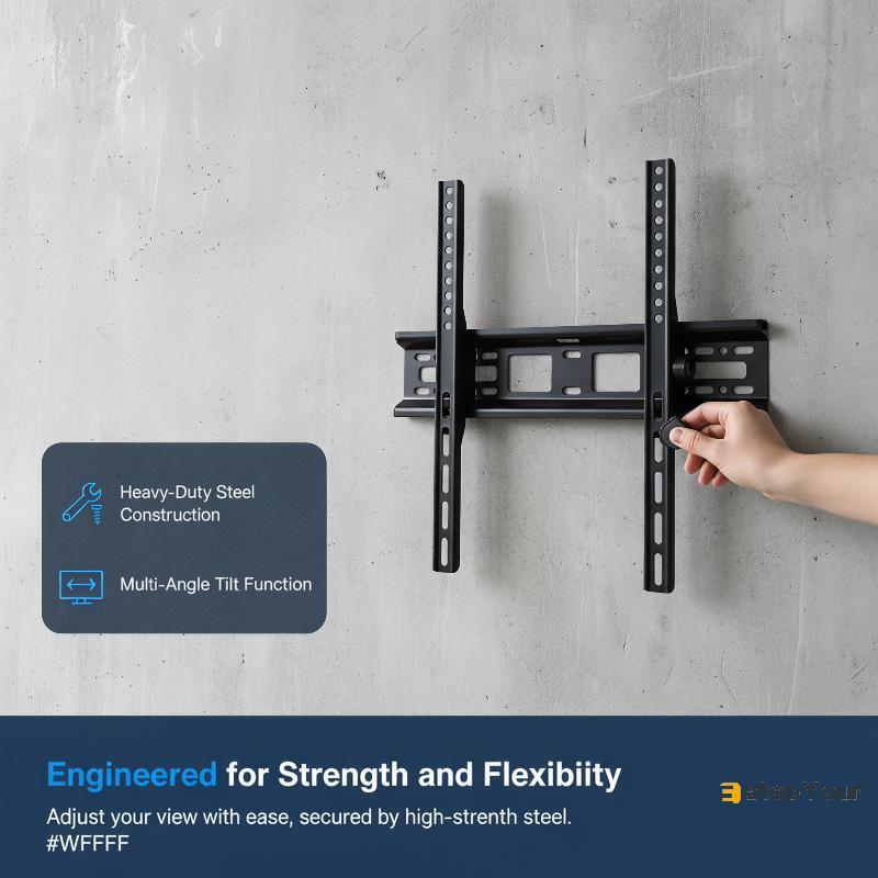 EatopYour] 32-55 นิ้ว Universal TV Wall Mount Braet Tilted ปรับ LED LCD TV Holder สําหรับห้องนอนสําน