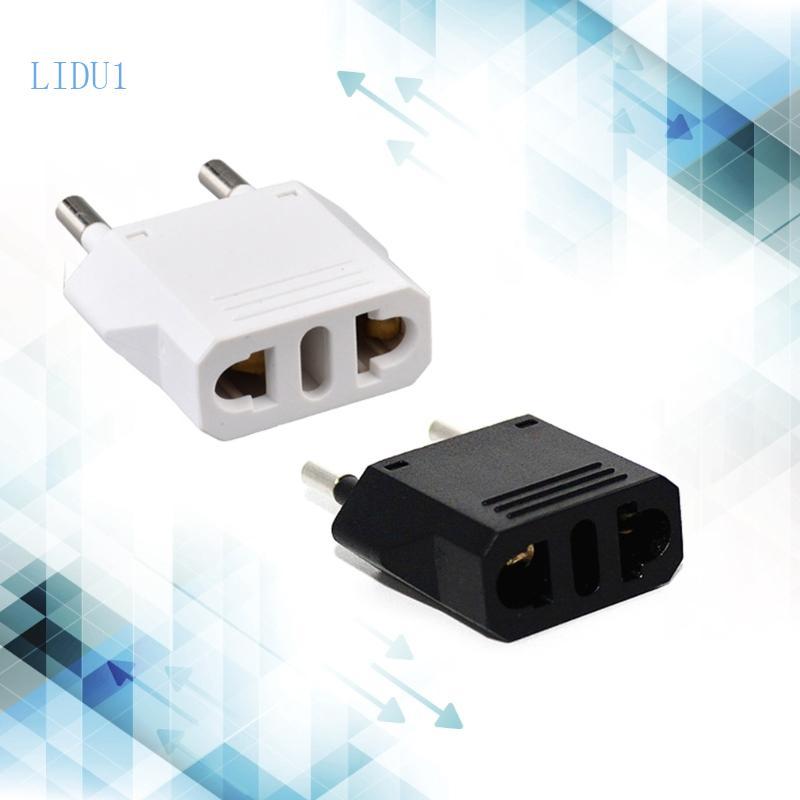 LIDU1 US to European Adapter Travel Adapter ยุโรปยุโรป Outlet Wall Plug Adapter
