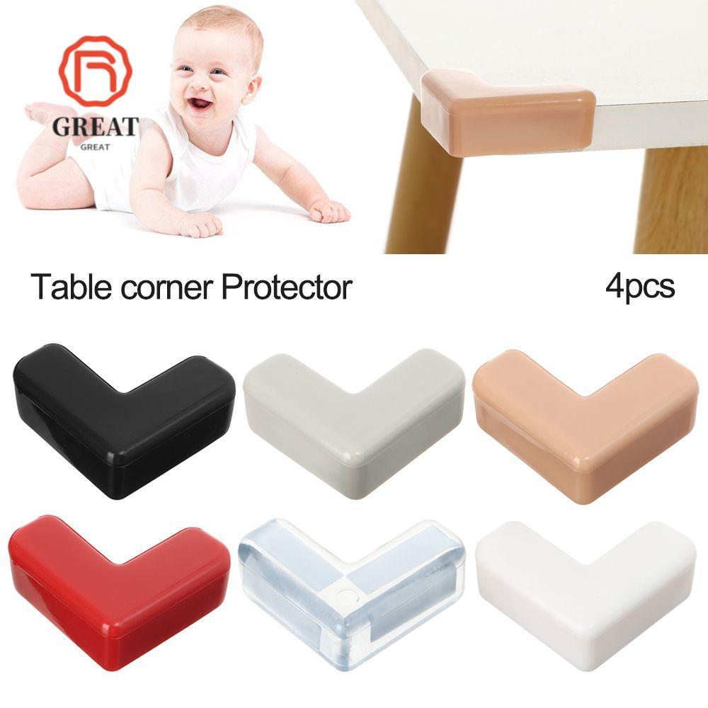 GREAT 4 ชิ้น Corner Guards Safety Baby Soft Table Corner Protector