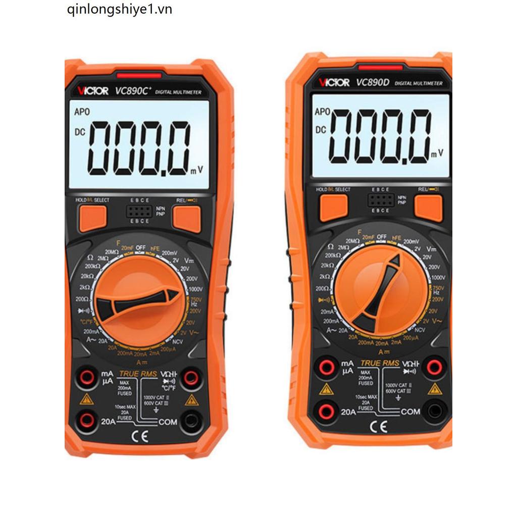 Victory VICTOR มัลติมิเตอร์แบบดิจิตอล Vc38DVC890D/VC890C + มัลติมิเตอร์ความแม่นยําสูง Burnproof