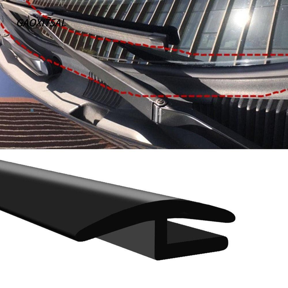 GAOXI75AL กระจกรถยนต์ Cowl ยางซีล Strip, ยาง H-Shape โปรไฟล์รถ Weather Strip, สีดําลดเสียงรบกวน All 