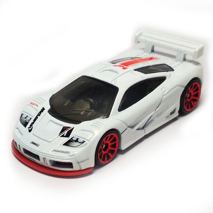 [คลังสินค้าพร้อม] HotWheels HotWheels MCLAREN GTR รถแข่งเคลือบพิเศษ/สีขาว MCLAREN F1 GTR