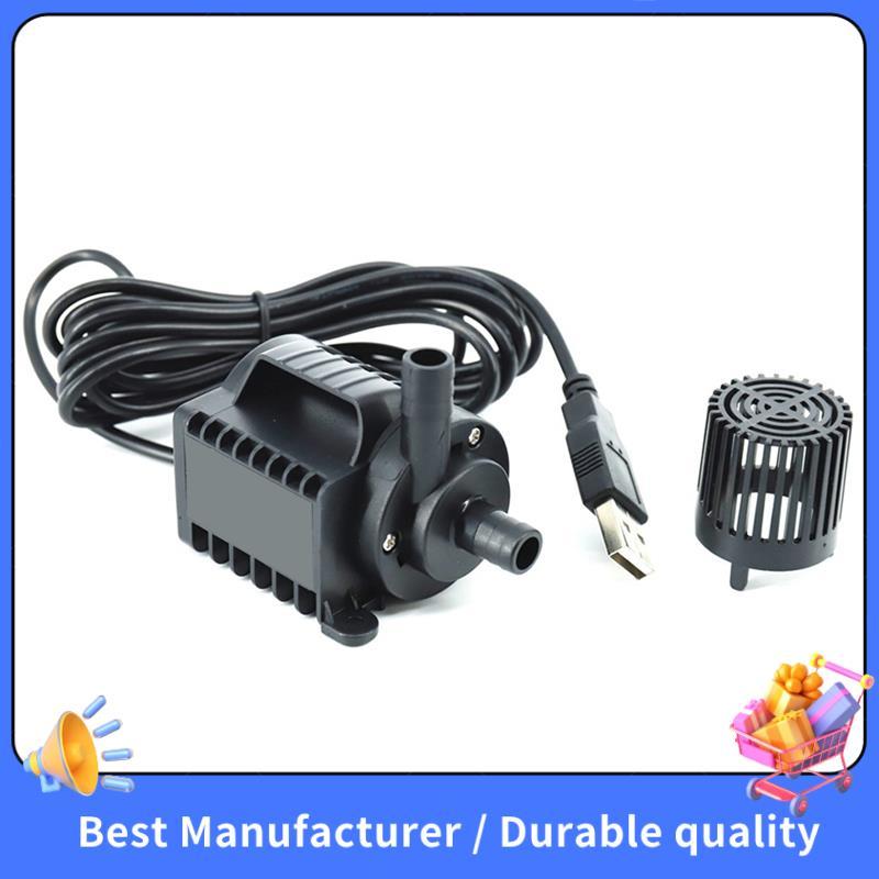 5V Submersible ปั๊มน้ํา 0-600L/H ปั๊มน้ําพุขนาดเล็ก 8 ระดับปรับ 0-7.2ft ยก USB ชาร์จสําหรับสระว่ายน้