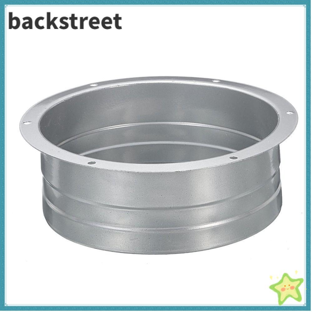 BACKSTAGEDVKU Duct Connector Flange, 3/4/6/7/8/ นิ้วเหล็กชุบสังกะสีโลหะตรงท่อ,บ้านไอเสียท่อความร้อนร