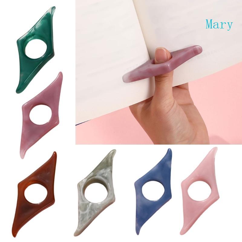 Mary 4 ชิ้น Thumb Book Page Holder เรซิ่น Book Page Holder หนังสือเรียนนวนิยาย Page Divider ที่คั่นห