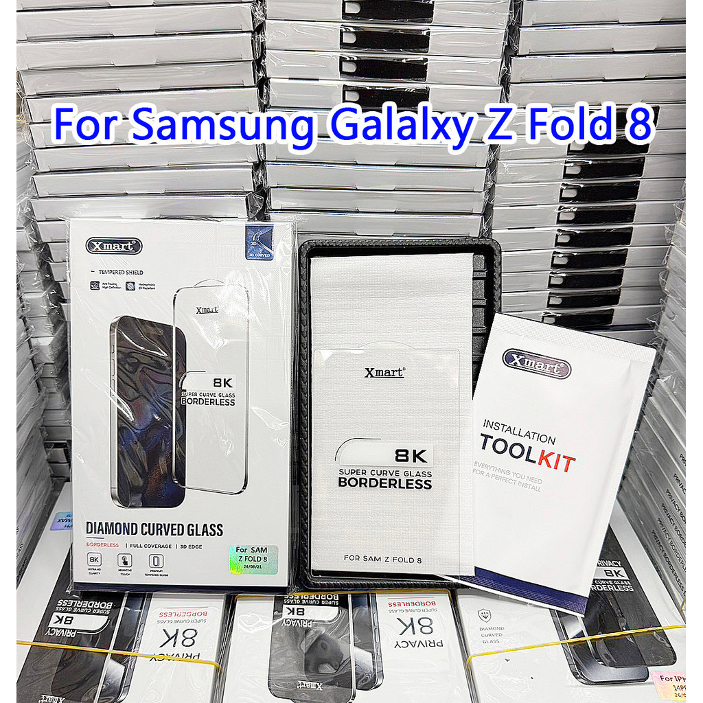 Xmart ฟิล์มกันรอย แบบไม่มีขอบดำ สำหรับ Samsung Galaxy Z Fold 8 Fold8 Ultra Fold7 Wide ติดตั้งง่าย HD+ ฟิล์ม หนา 073