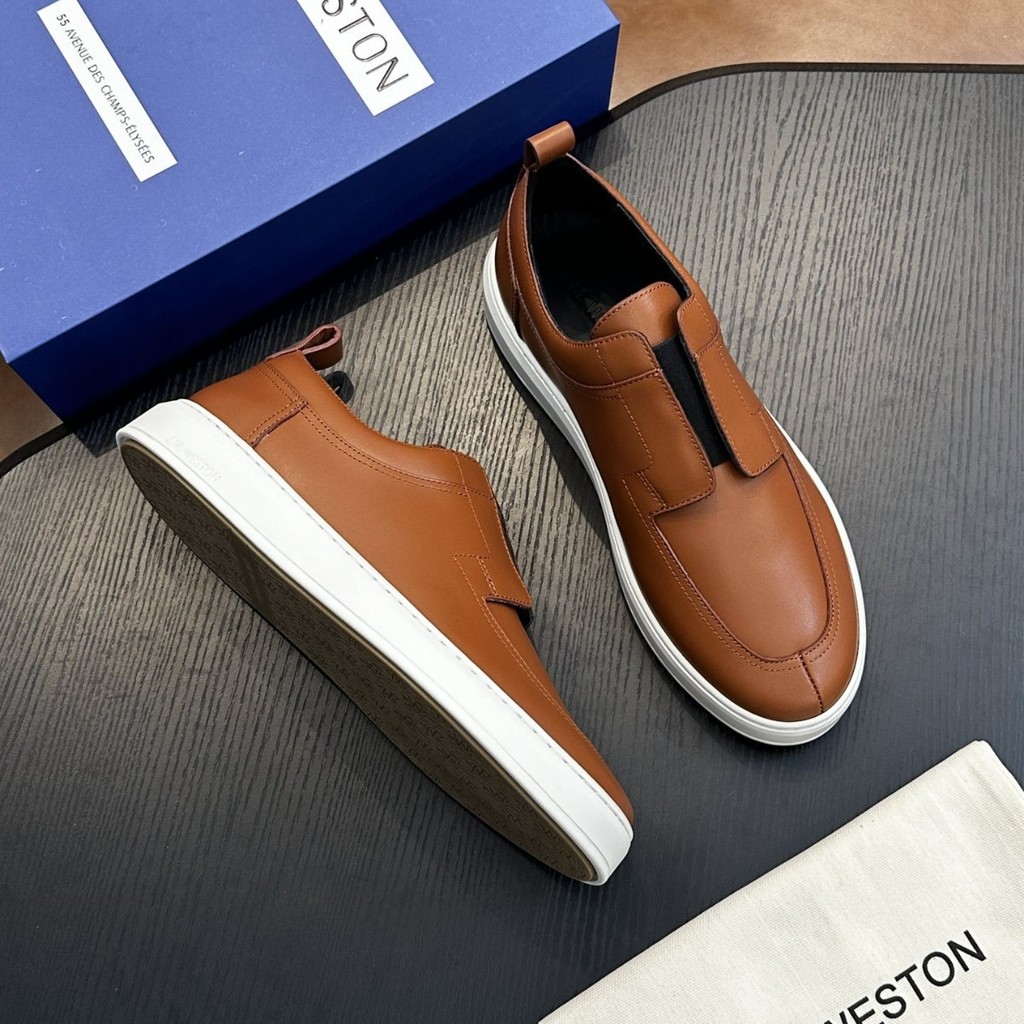 Oxford Shoes Slip-On Leather Shoes British Mens Loafer Mens Shoes Casual