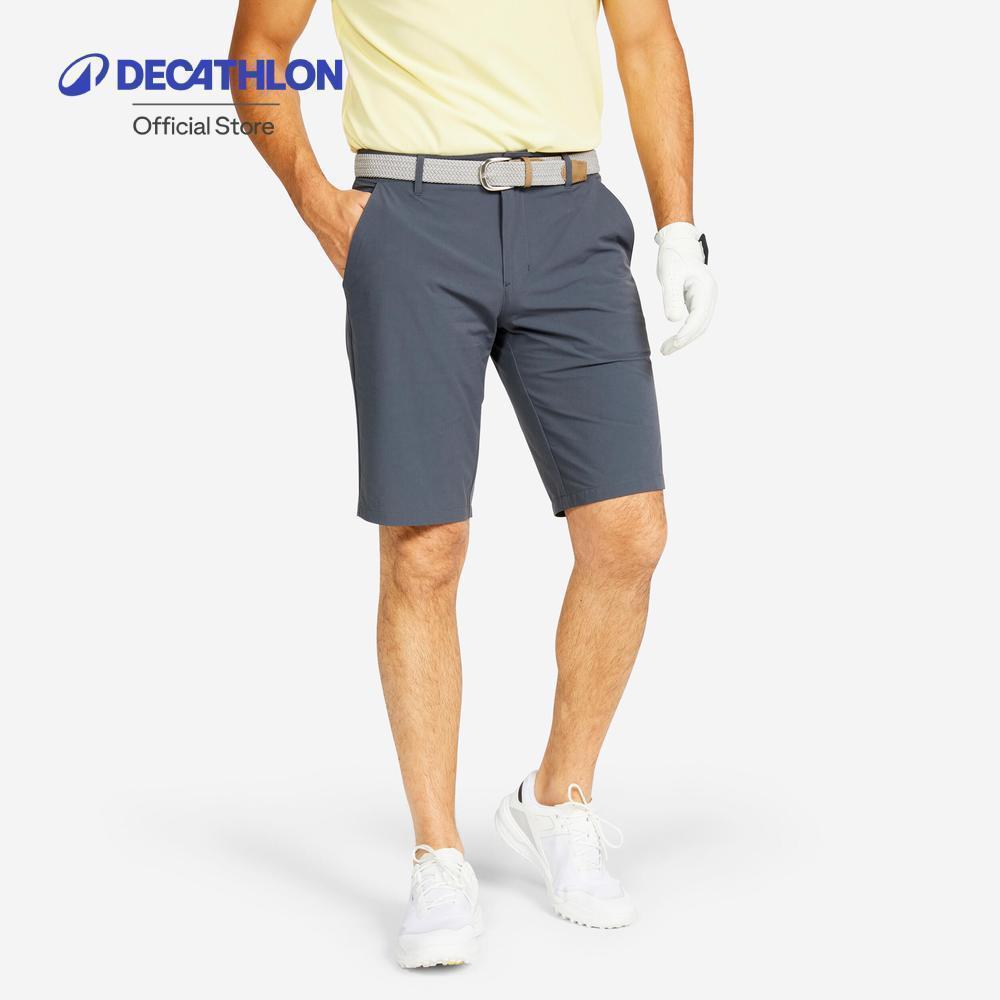 Decathlon Men'S Golf Shorts กางเกงขาสั้นน้ำหนักเบาพิเศษสำหรับผู้ชายใส่เล่นกอล์ฟ - Grey