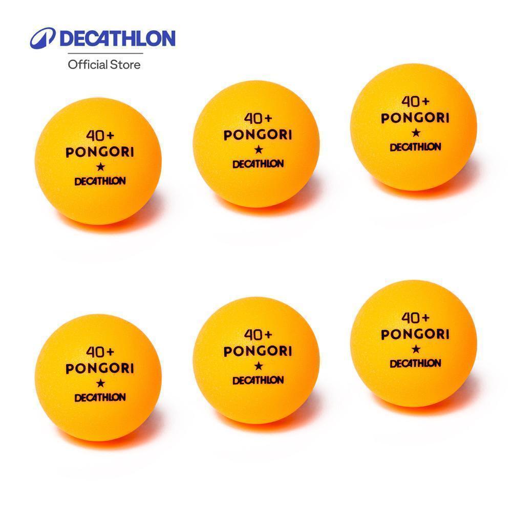 Decathlon Table Tennis Balls Ttb 100 1* 40+ 6-Pack ลูกปิงปองรุ่น Ttb 100 1* 40+ แพ็ค 6 ลูก - Orange