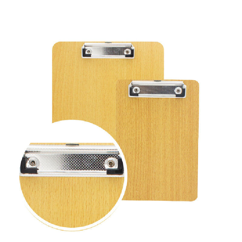 DILOKO คลิปบอร์ดลายไม้ A4 MDF ผิวเรียบเนียน