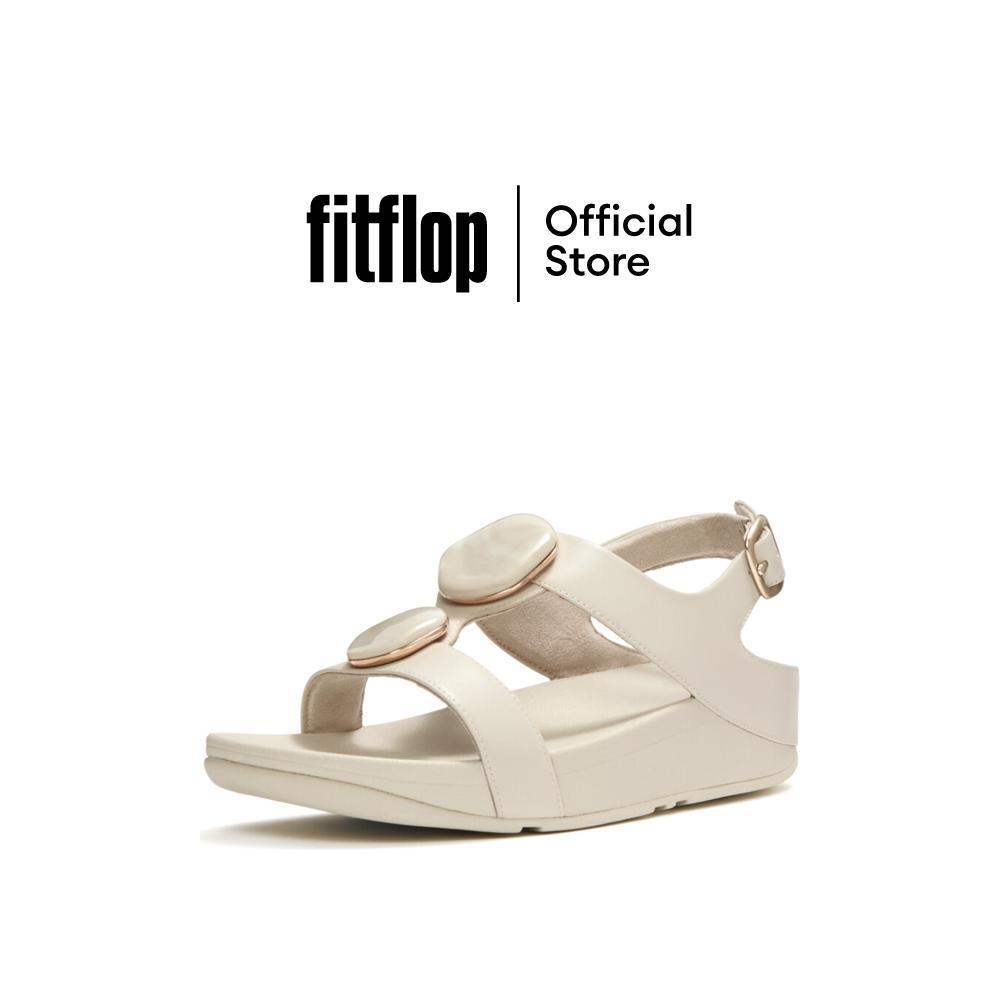 FITFLOP FINO MARBLED-STONE B-STRAP รองเท้าแตะแบบรัดส้นผู้หญิง รุ่น A2J-A99 สี PARIS BEIGE