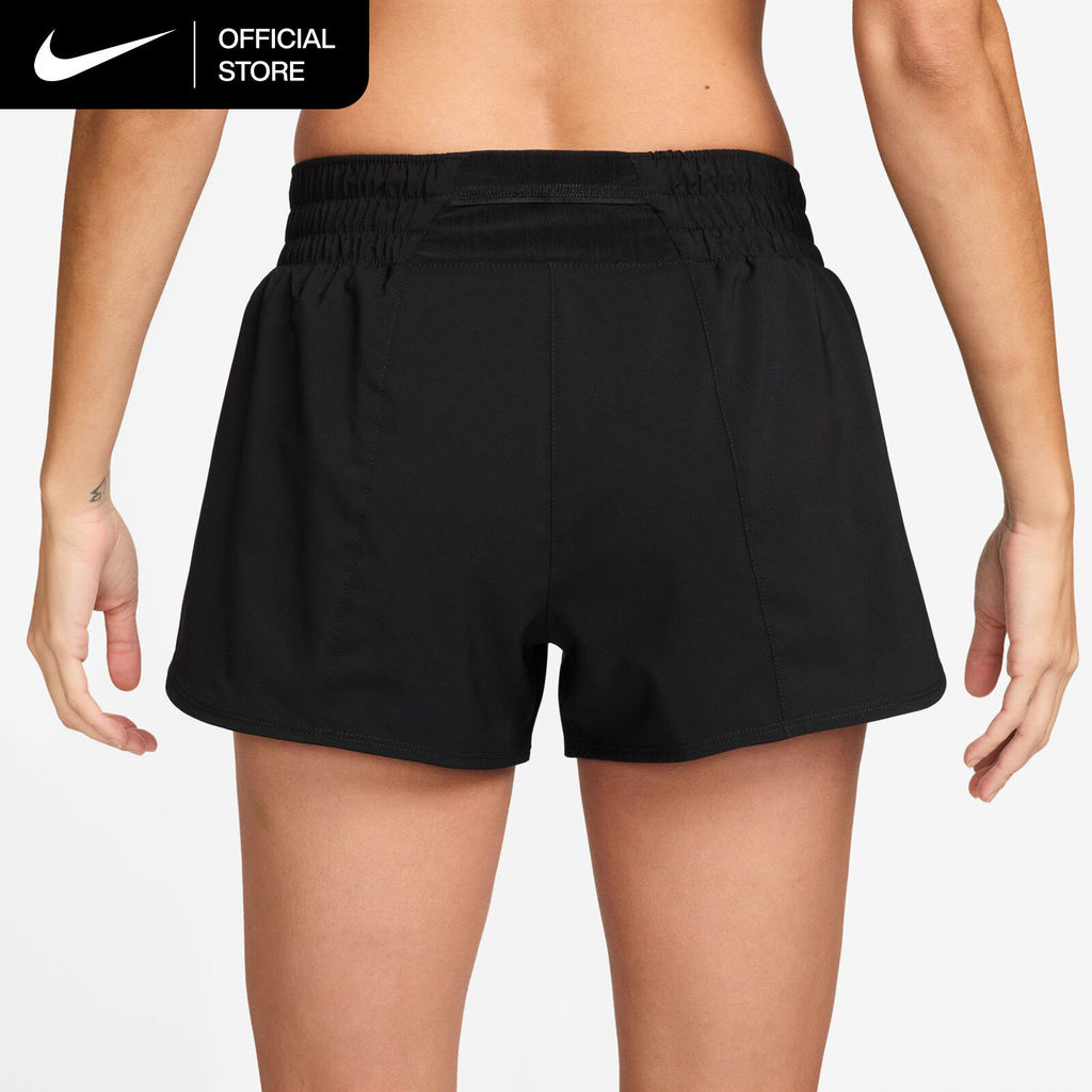 شورت جري One Swoosh Dri-FIT ‏3 إنش نايكي ـ نسائي أسود — صورة 2