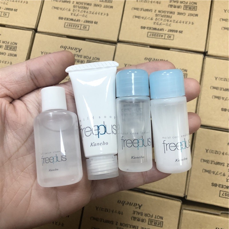 6 ชิ้น freeplus freeplus freeplus ครีมทําความสะอาดผิวหน้าให้ความชุ่มชื้นโลชั่นนุ่มตัวอย่าง