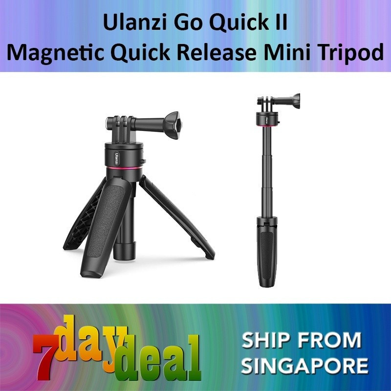 Go Quick II Magnetic Quick Release ni ขาตั้งกล้องสําหรับกล้องแอคชั่นและเมาท์ GoPro 2964TH99 I5PS