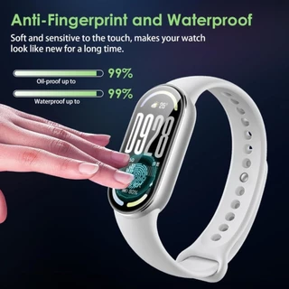 กระจกนิรภัย / ฟิล์มนุ่ม TPU ไฮโดรเจล for Mi Band 10/9/8/7 อุปกรณ์ป้องกันหน้าจอโค้ง 3D for Xiaomi Mi Band 10 9 8 NFC