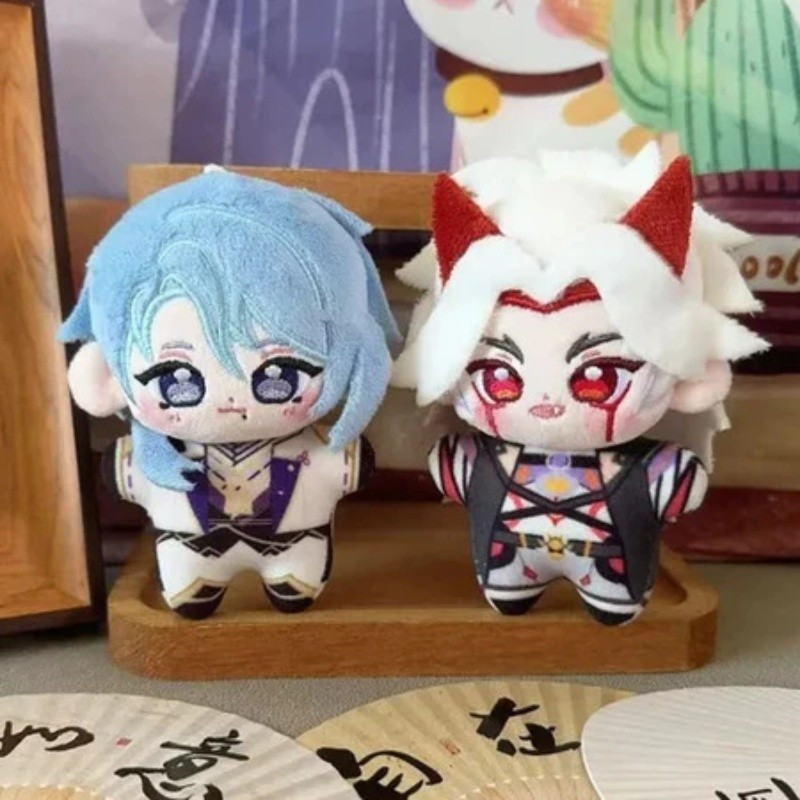 10 ซม.อะนิเมะเกม GS Impact คอสเพลย์ Arataki Itto Shenhe Naganohara Yoiya Kasato Ayato Plush กระเป๋าเ