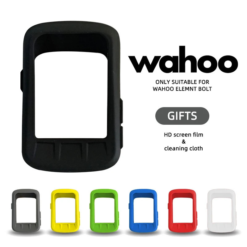 Wahoo elemnt bolt เคสป้องกันซิลิโคนฝาครอบป้องกัน Compatible elemnt bolt GPS จักรยานคอมพิวเตอร์ป้องกั