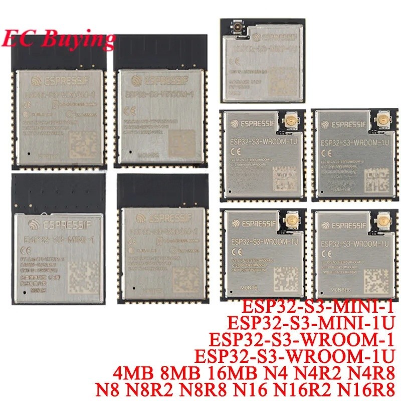 ESP32-S3 ESP32-S3-WROOM-1 1U ESP32-S3-MINI 1U 4MB 8MB 16MB N4 N4R2 N4R8 N8 N8R2 N8R2 N16R2 N8R2 N8R2