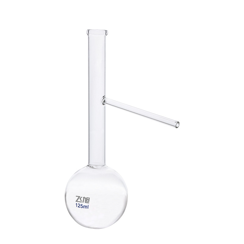 เครื่องครัว Distilled Flask 125ml ขวดปิโตรเลียมทดลองหนาทนอุณหภูมิสูง Distiller Petroleum Instru