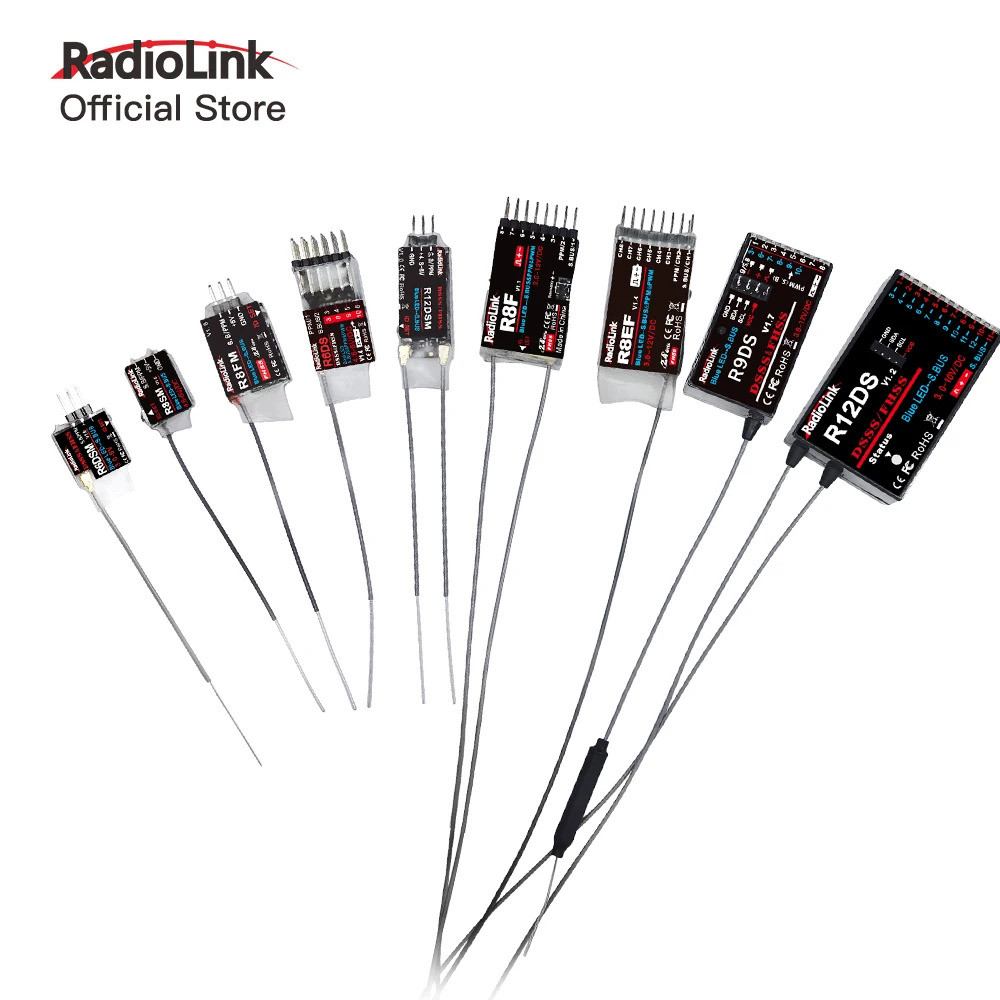 Radiolink R12DSM R12DS R9DS R6DS R6DS Rc Ontvanger 2.4Ghz 6/9/10/11/12CH Werk met Zender AT9/AT9S/AT