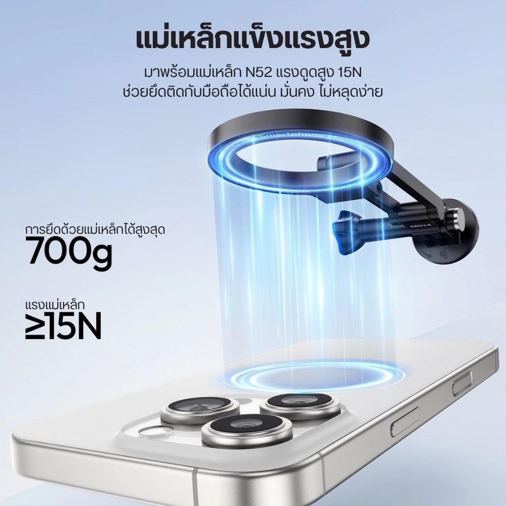 Ulanzi MG14 Magnetic Neck Mount สายคล้องคอ GOPRO/DJI Action 6/5Pro/4/3,Insta360 สำหรับถ่ายภาพ POV thumbnail 7