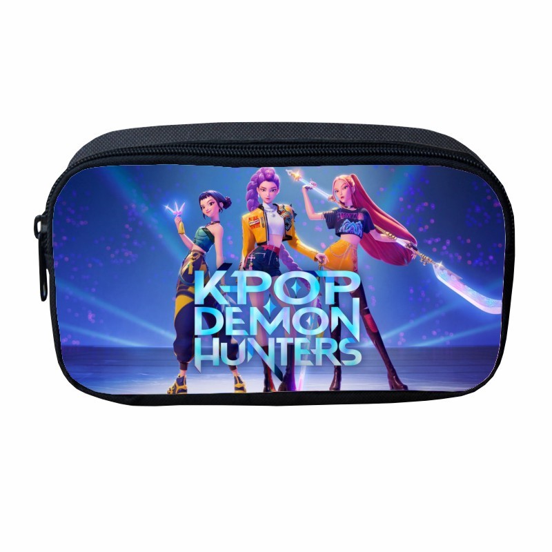 การ์ตูนKpopพิมพ์แม่มดHunterนักเรียนกระเป๋าดินสอHuntrix Kpopเก็บเครื่องเขียนกระเป๋ากระเป๋าดินสอผู้ชาย