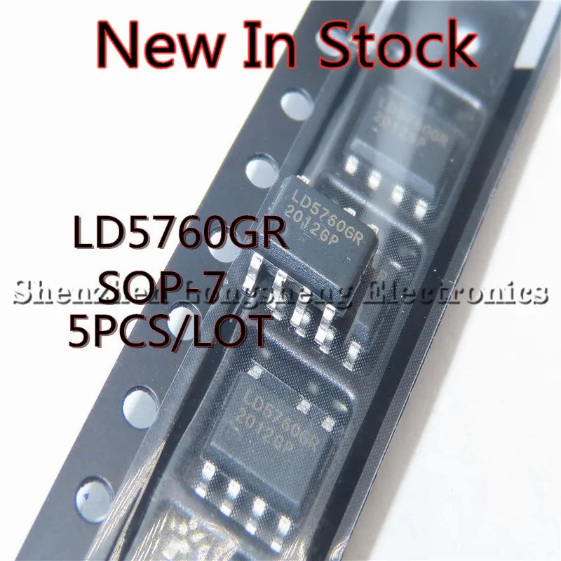 10 ชิ้น/ล็อต LD5760GR LD5760AGR LD5760 5760 SOP-7 SMD LCD power management ชิปใหม่ในสต็อกเดิม 1FDN