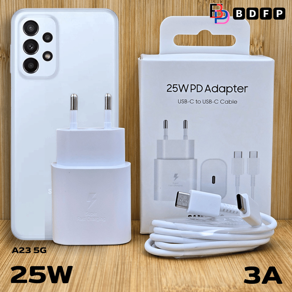 เครื่องชาร์จ Samsung 25W Type-C BDFP เหมาะสําหรับ Samsung A23 5G ชาร์จเร็วพิเศษ Adaptive Fast Chargi