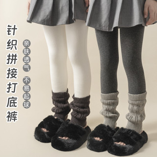 กางเกงเลกกิ้งเด็กผู้หญิง สไตล์ฤดูใบไม้ร่วงและฤดูหนาว ลายเส้น…