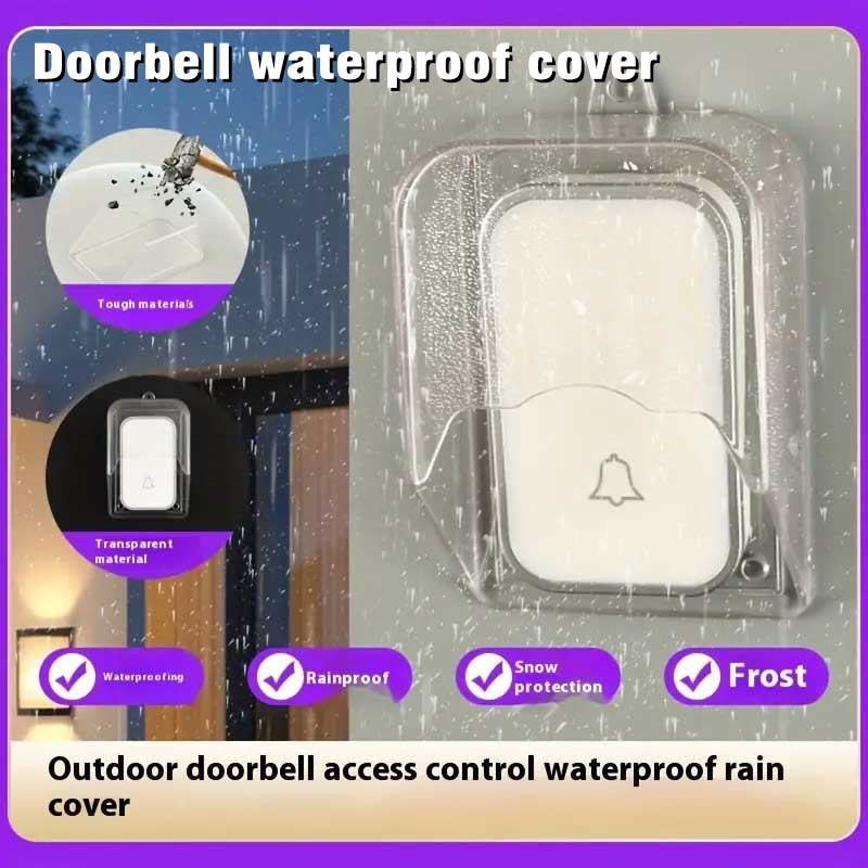 ฝาครอบออดไร้สายสากล - Weatherproof Outdoor Button Protector Doorbell ฝาครอบกันน้ํา