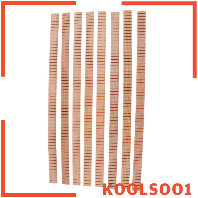 [Koolsoo1] 8 ชิ้น Spruce Guitar Binding Purfling Strip Edge Guitar Trim Inlay Parts