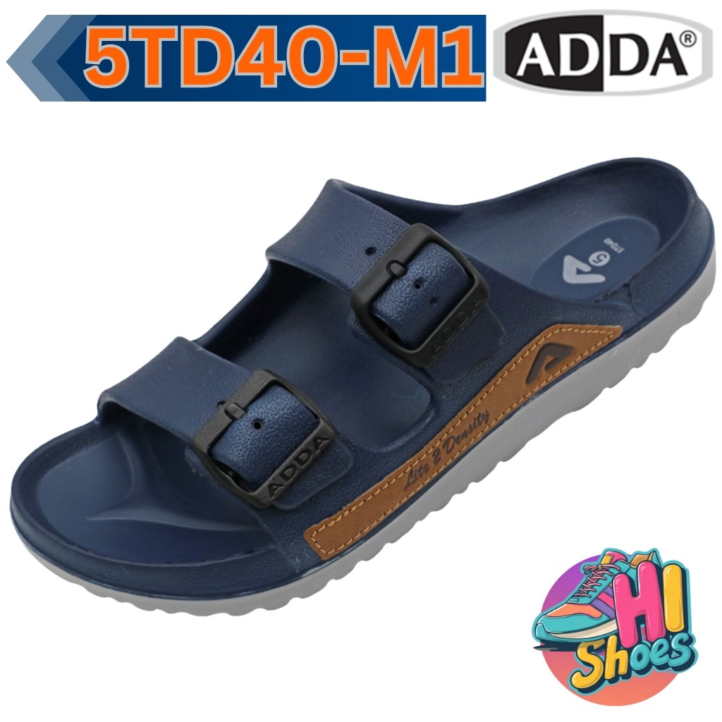 รองเท้าแตะสวมผู้ชาย ADDA 5TD40-M1 2 Density เบอร์ (7-11) ปรับสายได้ กระชับเท้า