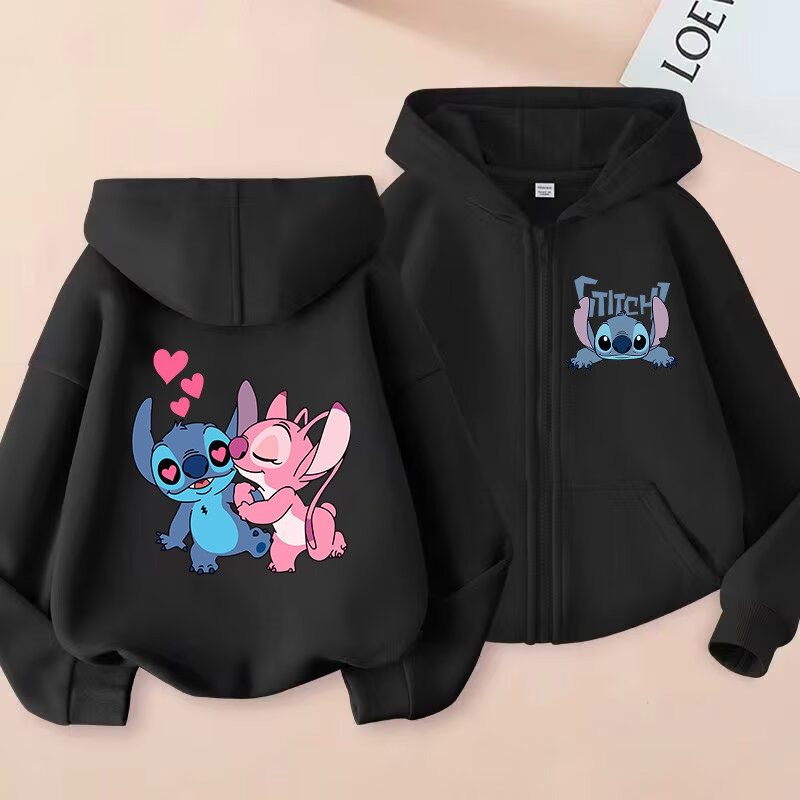 LILO Stitch Hoodie Jacket - เสื้อสเวตเตอร์ Lilo and Stitch Zipper Hoody
