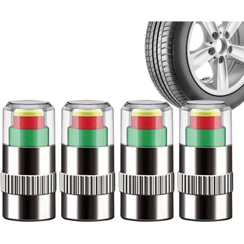 4 PCS Car Auto Tire Pressure Monitor Valve, Car Pressure Monitor Valve Stem, Tire Pressure Monitor V