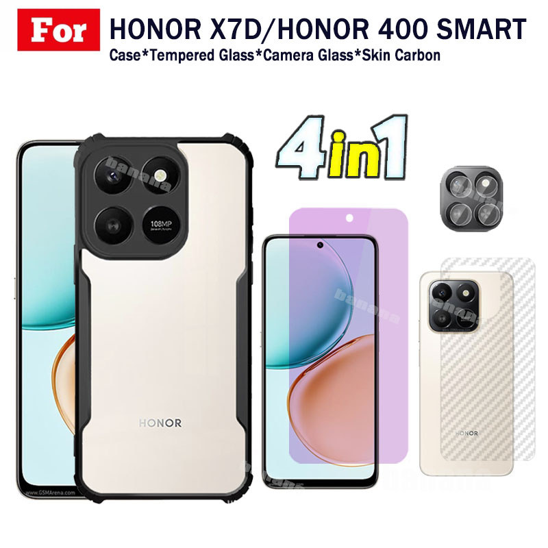 4 in 1 Honor X7D เคสโทรศัพท์กันกระแทกสําหรับ Honor X7C X6C X8C Honor 400 สมาร์ท 200 สมาร์ทเต็มรูปแบบ