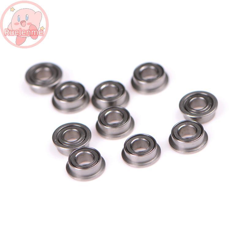 Uelenme 10PCS MF63zz Mini Metal Double Shielded Flange Ball Bearings (3mmX6mmX2.5mm) TH