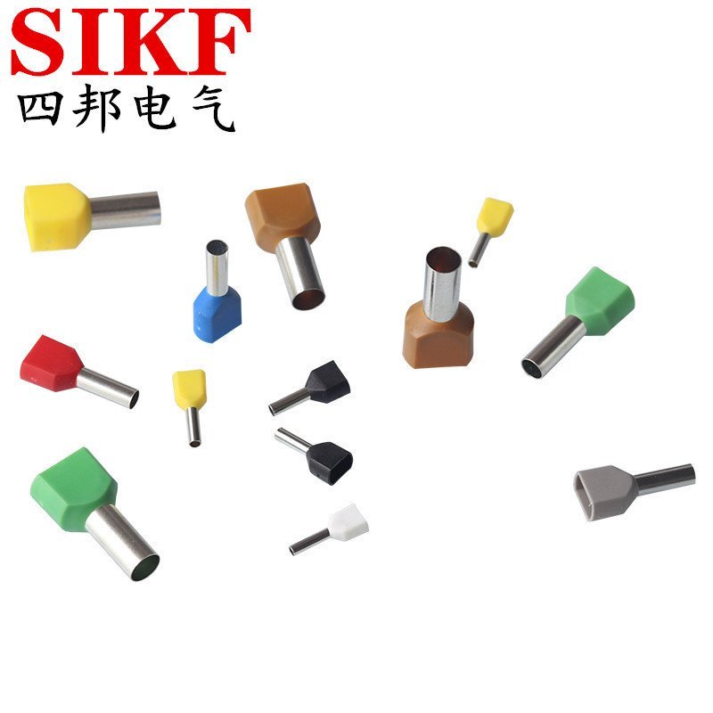 ขั้วต่อ TE1512 ขา 1.5 แบบท่อ ขั้วต่อแบบท่อสี่เหลี่ยม ขั้วต่อหุ้มฉนวนล่วงหน้า TE1508 แบบสายคู่ TE1510