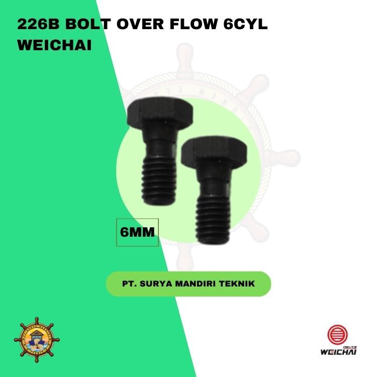 BOLT OVER FLOW 6MM 226B WEICHAI