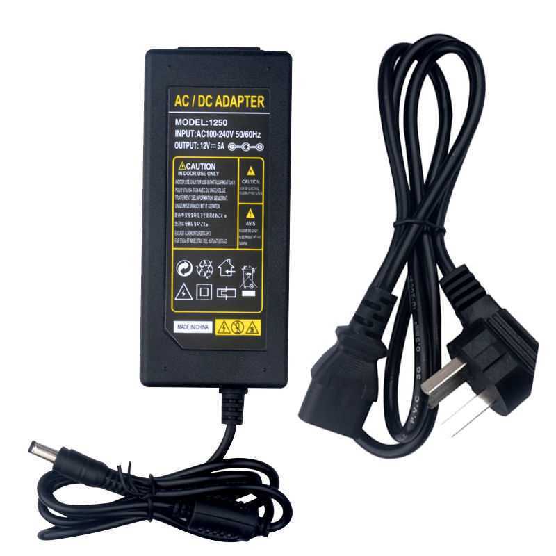 AUX/AUX KS-D09 เครื่องนวดกระดูกสันหลังส่วนคอเก้าอี้นวดอะแดปเตอร์ไฟ 12V5A Charger Universal
