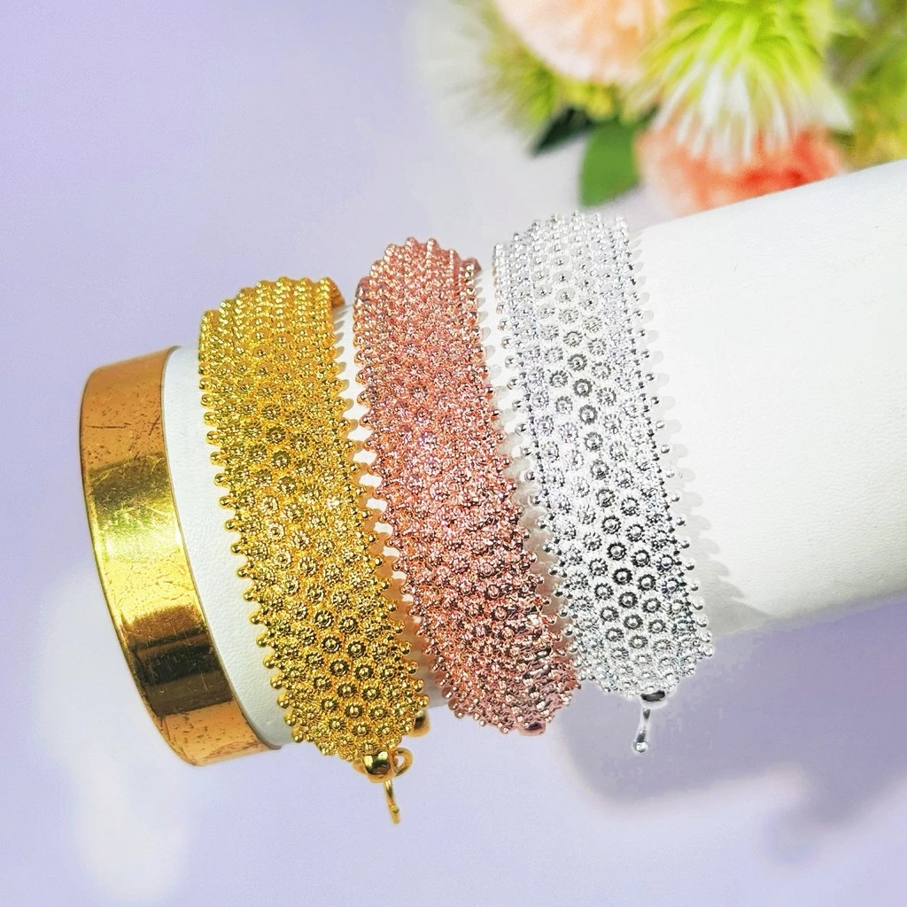 เครื่องประดับชุดไทยเด็ก กำไลข้อมือเด็ก เครื่องประดับสำหรับเด็ก สีเงิน สีทอง